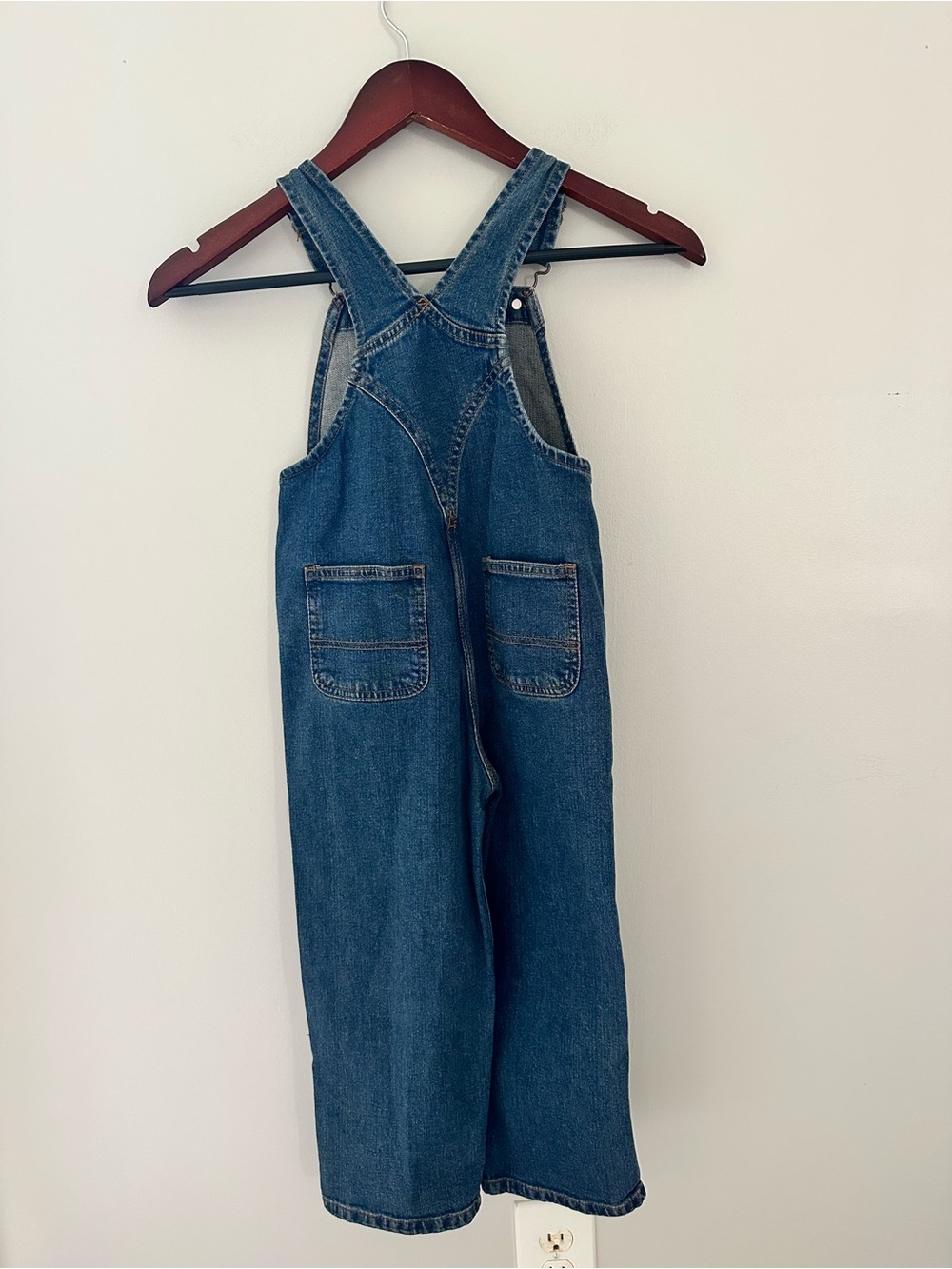 Carhartt Toddler Classic Blue Denim Overalls with Brass Hardware - Picture 4 of 7